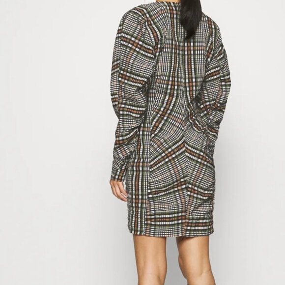 JUST Female Ethel Dress in Clover Check - Picture 2 of 9